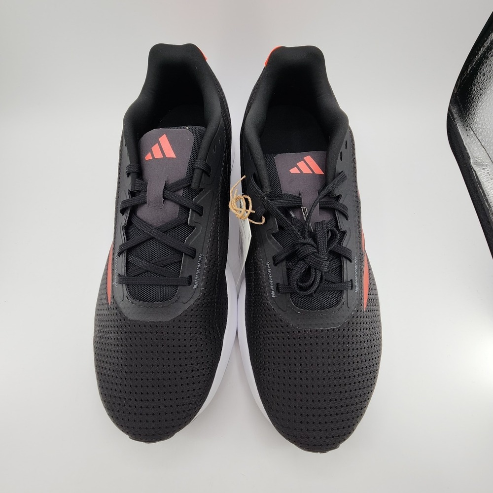 Adidas Duramo SL Running Shoes Mens Size 12 Black Solar Red Sneaker IF9483 NEW - Picture 4 of 11